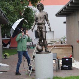 3D skenování sochy Diega Maradony