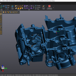 Racing engine parts scan